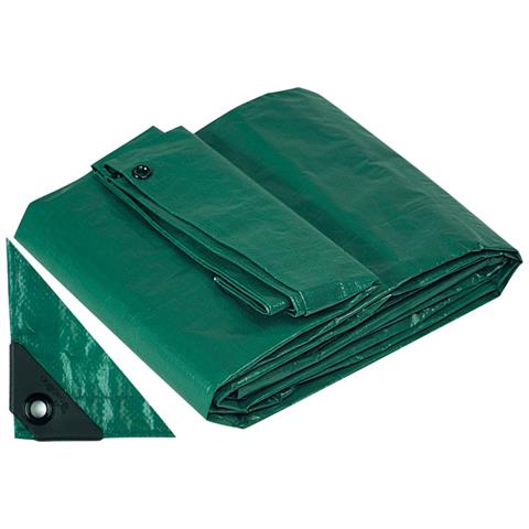 Telo Telone Occhiellato 2x3 mt Antistrappo Impermeabile colore Verde - Foto 5