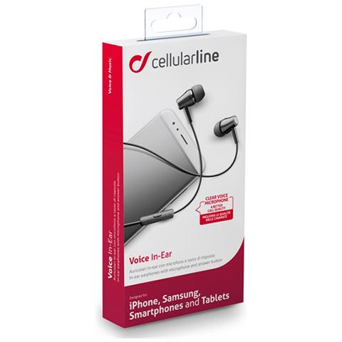 Auricolare Mic. In-ear Univ. - Cellular Line Nero - Foto 2