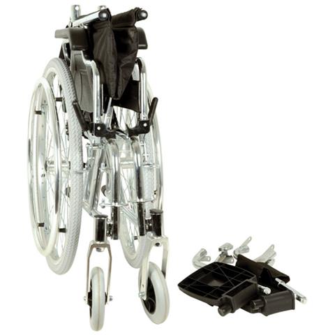 Carrozzina Royal - Seduta 46 Cm - Tessuto Nero - Foto 7