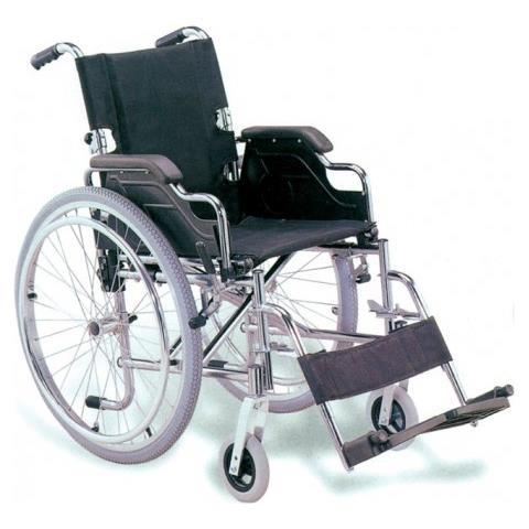 Carrozzina Royal - Seduta 46 Cm - Tessuto Nero - Foto 2