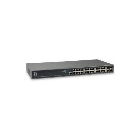Levelone 26p Switch L3 Lite Managed Gigabit 2xsfp / Rj45 Combo In - Foto 1