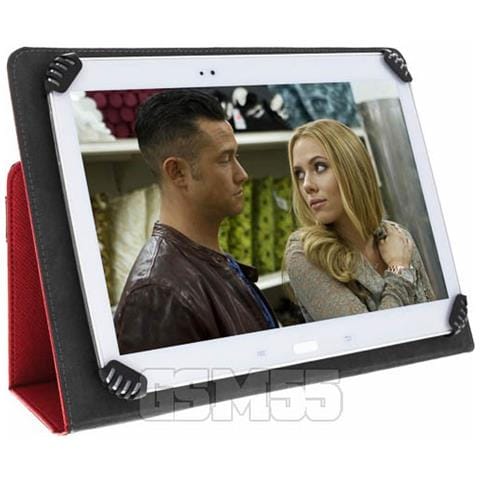 Custodia A Libro Rossa Funzione Supporto Per Tablet 10 Pollici - Foto 2
