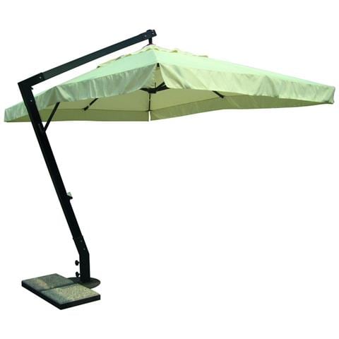 Ombrellone Da Giardino 3 X 4 Palo Laterale Nero Per Esterno Ristorante Gelateria Bar Hotel Albergo - Foto 1