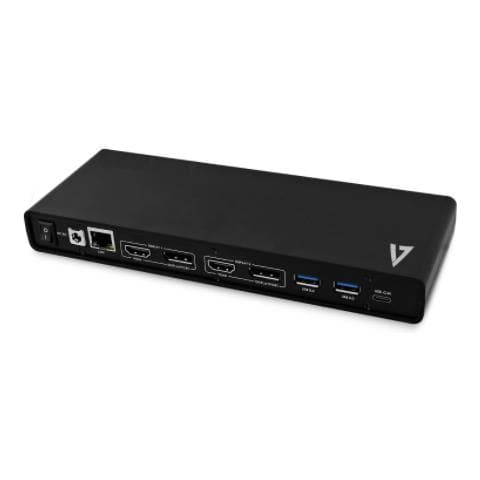 Docking Station Universale per Laptop UCDDS USB-C / 2x HDMI / 2x DisplayPort per Doppio Monitor 4K - Nero - Foto 5