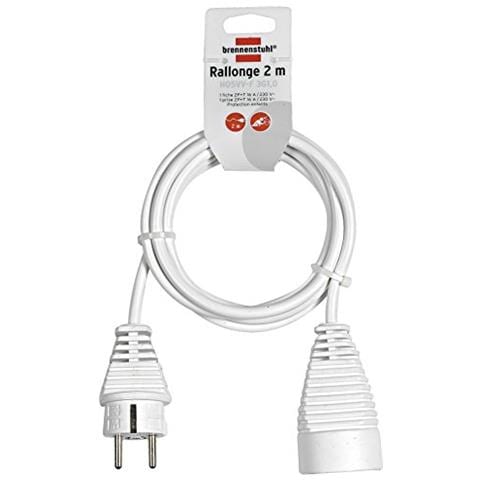 1168121 - Prolunga Elettrica Da 2 M, H05vv-f 3g1,0, Colore Bianco - Foto 1