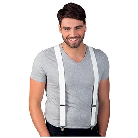 Bretelle Basic Per Adulti, Bianco, Taglia Unica, 00591 - Foto 1