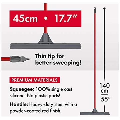 Tyroler Luminosi Strumenti Heavy Duty Piano Seccatoio 100 Lama In Silicone Con Giunto Flessibile Per Una Migliore Spazzare 4 Parte Maniglia 140 Centimetri Multi-surface Design Si Asciuga Rapidamente Senza Piani Macchie Dacqua - Foto 4