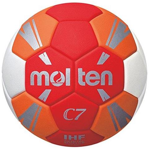 Di Molten Unisex H1c3500-ro Gioco Pallamano Palla Rosso Arancione Bianco Argento Un Formato - Foto 1