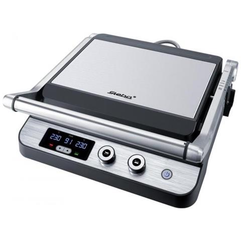 FG 120 Grill da Tavolo Elettrico 1800W Nero, in acciaio inox - Foto 1