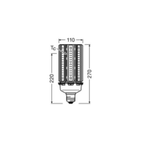 Lampadina Led Ip65 Ledvance E40 Trasparente 90w 11700lm 2700k Ip65 360° [lv-4099854040801] - Foto 4