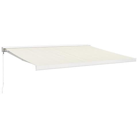 Tenda Da Sole Retrattile Crema 4,5x3 M In Tessuto E Alluminio - Foto 1