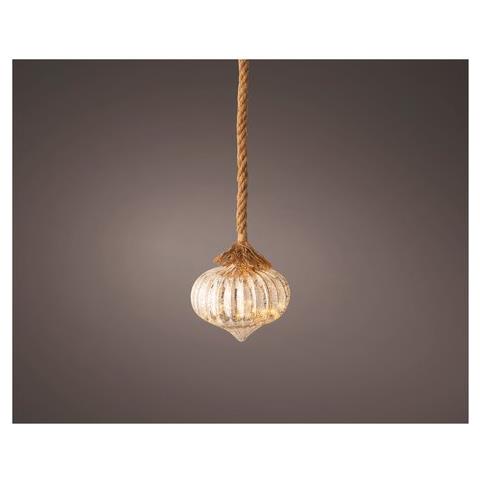 Decoro Kaemingk 485706 Lumineo Pendente Cipolla Silver Classic - Foto 1