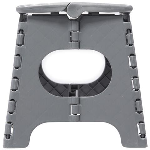 Tb-027-g Sgabello Pieghevole Multiuso, 27 Cm Di Altezza, Grigio - Foto 3