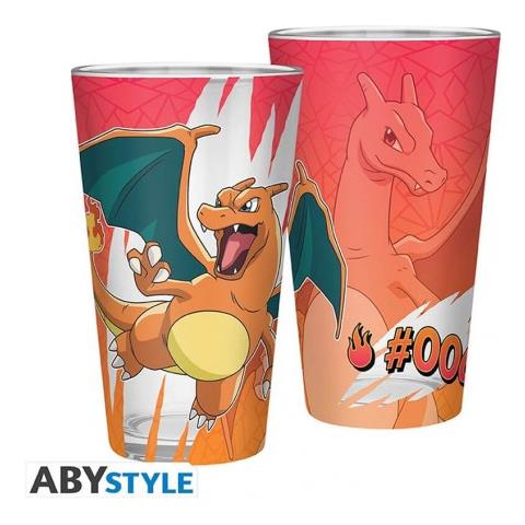 Pokémon Large Glass Charizard - Bicchiere Grande 400 Ml - Abystyle - Foto 1