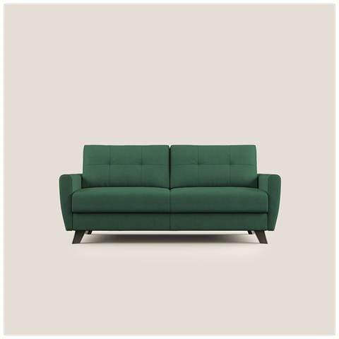 Callisto Divano letto matrimoniale in tessuto morbido impermeabile T02 188 cm (mat. 140x197) verde - Foto 3