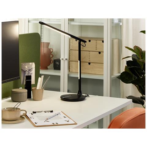Lampada Da Tavolo Led Metallo Nero 38 Cm Draco - Foto 1