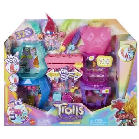 Dreamworks Trolls 3 Rageous Mountain Playset, Bambola E Accessori Hnf24 - Foto 4