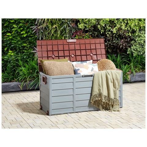 Cesta Da Giardino 112 X 50 Cm Grigio E Marrone Locarno - Foto 1