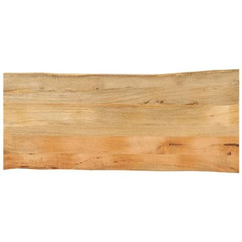 Piano Tavolo 140x60x3,8 Cm Bordi Vivi In Legno Massello Mango - Foto 1