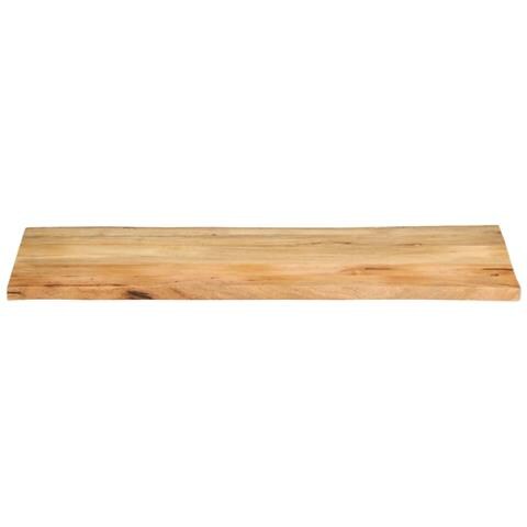 Piano Tavolo 140x60x3,8 Cm Bordi Vivi In Legno Massello Mango - Foto 3