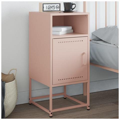 Comodino Rosa 36x39x78 Cm In Acciaio - Foto 10