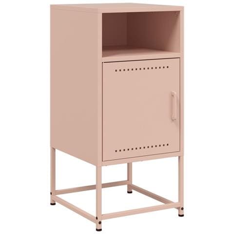 Comodino Rosa 36x39x78 Cm In Acciaio - Foto 1