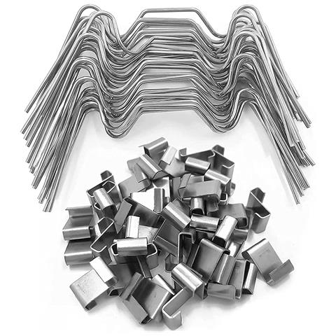 Confezione Da 25 Clip Di Fissaggio Per Vetro Di Serra  M - Foto 1