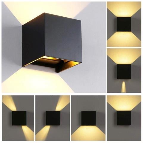 Applique A Parete Faretto 52 Led Luce Calda 22 Watt Esterno Interno Ip65 Es66nc - Foto 2