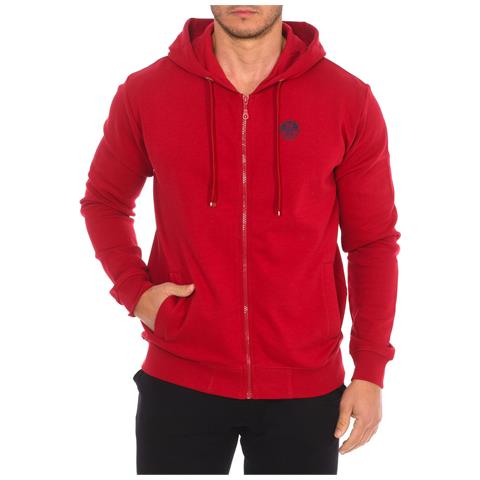 Felpa Con Cappuccio Con Zip 902416t Da Uomo - Foto 4