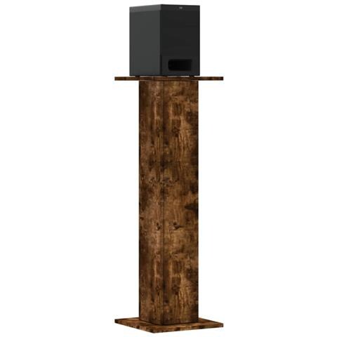 Supporti Altoparlanti 2 Pz Rovere 30x30x95 Cm Legno Multistrato - Foto 3