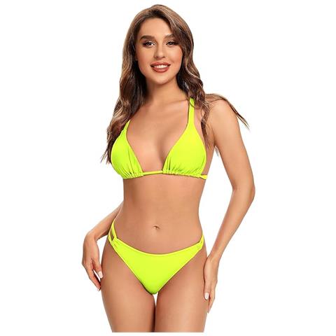 Bikini Shekini Con Spalline Regolabili, Giallo, Taglia L - Foto 2