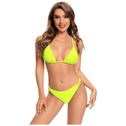 Bikini Shekini Con Spalline Regolabili, Giallo, Taglia L - Foto 6