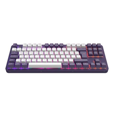 Alu87a Viola/bianco - Tastiera Gaming Meccanica Iso (de) - Foto 1