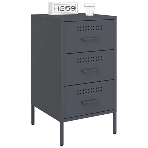 Vcomodini 2 Pz Antracite 36x39x68 Cm In Acciaio - Foto 3