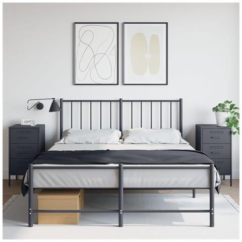 Vcomodini 2 Pz Antracite 36x39x68 Cm In Acciaio - Foto 1