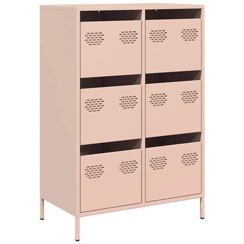 Credenza Rosa 68x39x101,5 Cm In Acciaio - Foto 2