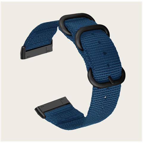Cinturino In Tela Di Nylon Per Fitbit Versa 3/sense Black - Foto 4