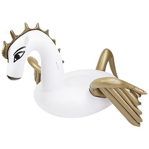 Galleggiante Gigante A Forma Di Pegaso. 280x185 Cm. 280x185x120cm. Colore Bianco - Foto 1
