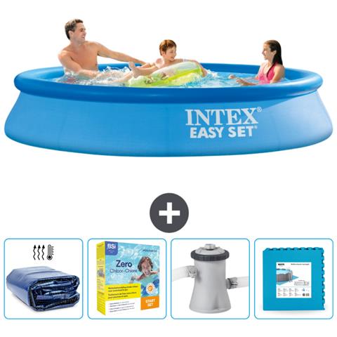 Piscina Fuori Terra - In Giro - 305x305x61 Cm - Blu - Include Accessori Coordinati Cb9 - Foto 1