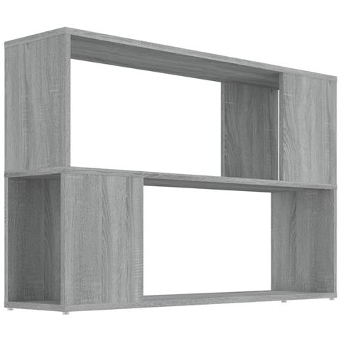 Lusso Casadino - Libreria Grigio Sonoma 100x24x63 Cm In Legno Multistrato - Foto 1