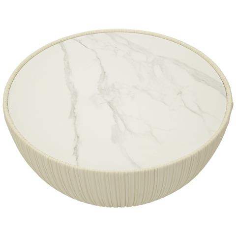 Tavolino Mf701 - Beige - Ceramica - 38x71x71 Cm - Foto 2