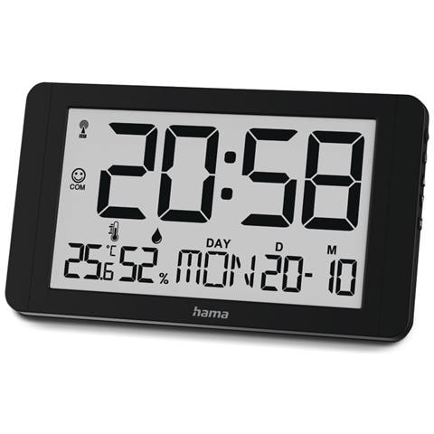 00222215 orologio da parete e da tavolo Orologio digitale Rettangolo Nero - Foto 1