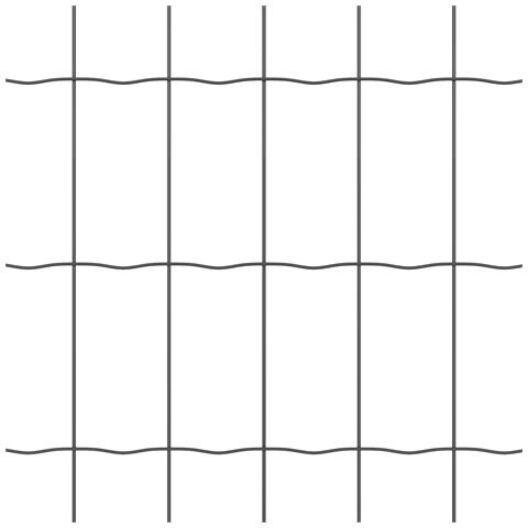 Euro Fence con 13 pali appuntiti 1x25 m Acciaio zincato Grigio - Foto 9