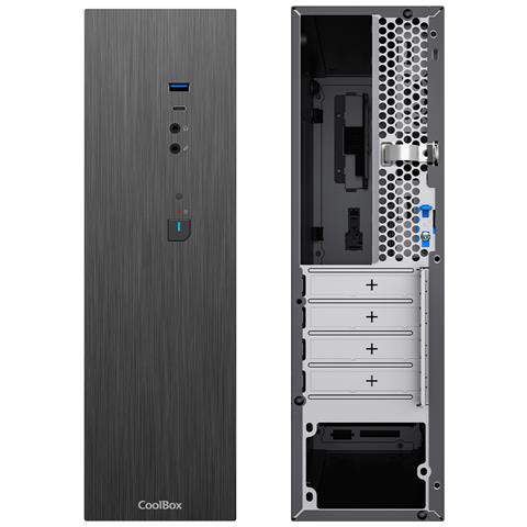 PC micro ATX T370 Slim Basso profilo (Slimline - stilizzato) Nero 300 W - Foto 5