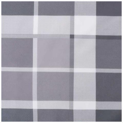 Cuscino per Pallet a Quadri Grigi 120x40x12 cm in Tessuto - Foto 9