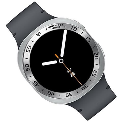 Anello Lunetta In Acciaio Inossidabile Compatibile Con Samsung Galaxy Watch8 40mm - Migliora Lo Stile Del Tuo Orologio Silver + Black - Foto 4