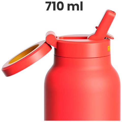 Borraccia Da 710 Ml Con Supporto Magnetico Per Smartphone Compatibile Magsafe, Arancione - Foto 2