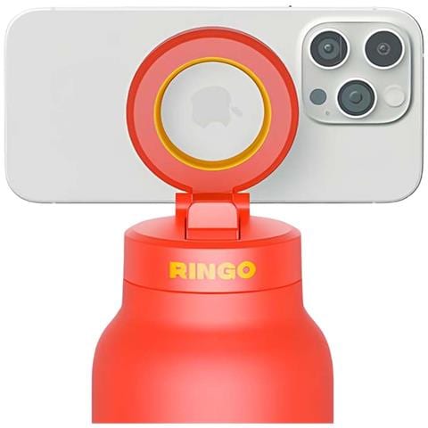 Borraccia Da 710 Ml Con Supporto Magnetico Per Smartphone Compatibile Magsafe, Arancione - Foto 4
