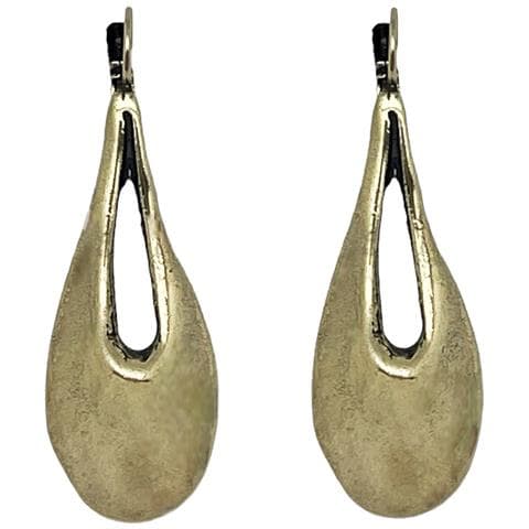 Orecchino A Bottone A Forma Di Lacrima In Oro - Foto 2