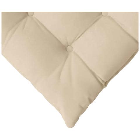 Cuscini per Seduta 4 pcs Crema 40 x 40 x 6 cm Microfibra - Foto 9